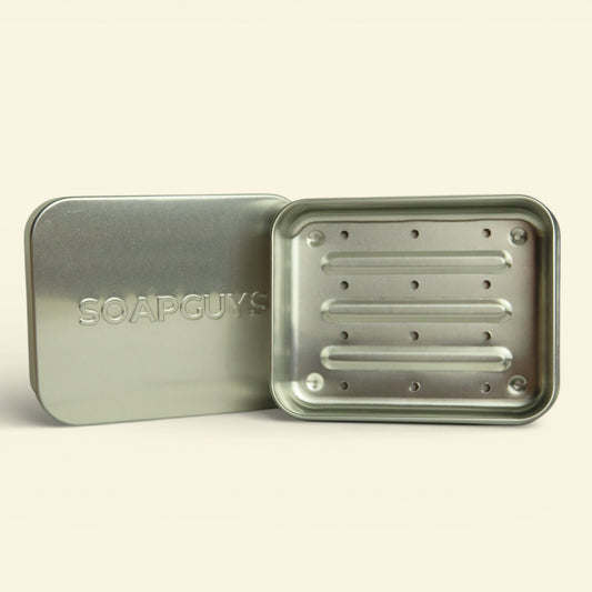 Seifenbox mit herausnehmbarem Abtropfeinsatz für optimale Trocknung der Naturseife