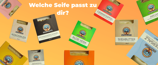 Verschiedene SoapGuys Naturseifen für jeden Hauttyp