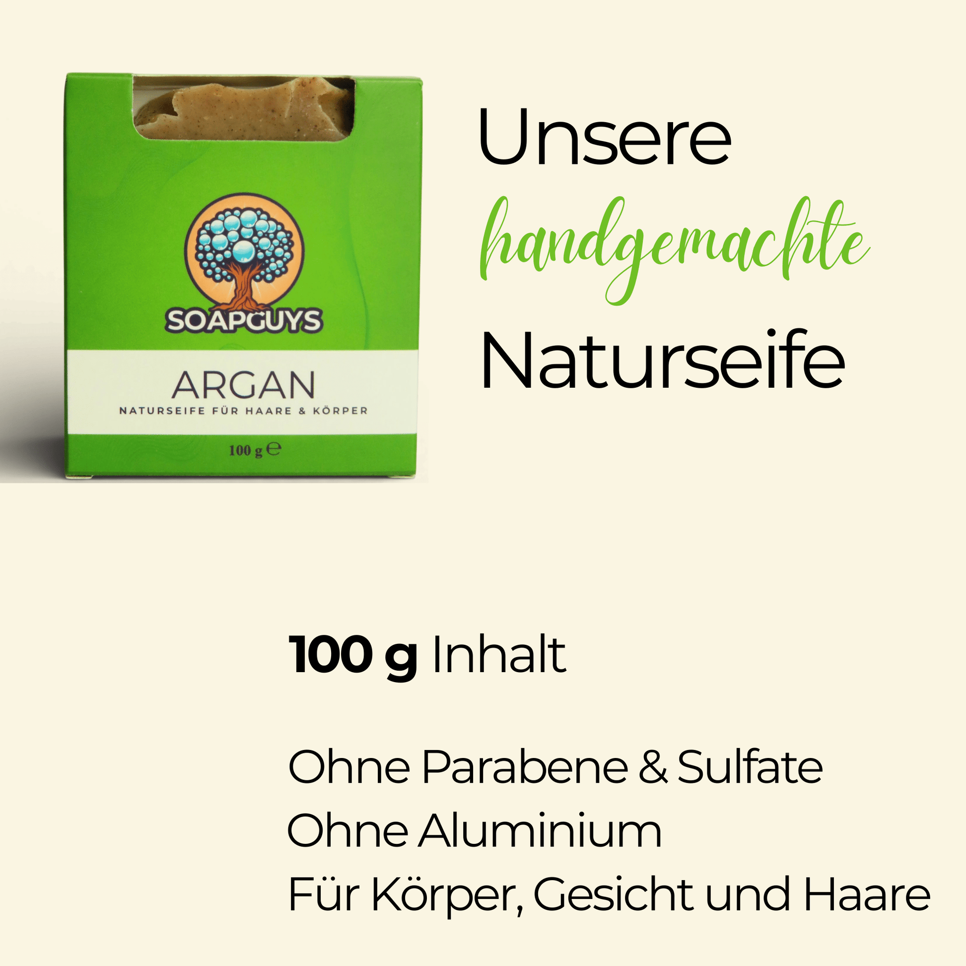 Handgemachte Argan Seife Naturkosmetik für reife und trockene Haut