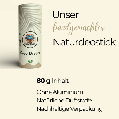 Langanhaltender Coco Dream Deoroller aus natürlicher Naturkosmetik