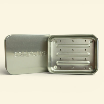 Seifenbox mit herausnehmbarem Abtropfeinsatz für optimale Trocknung der Naturseife