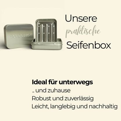 Nachhaltige Aluminium Seifenbox für das Badezimmer