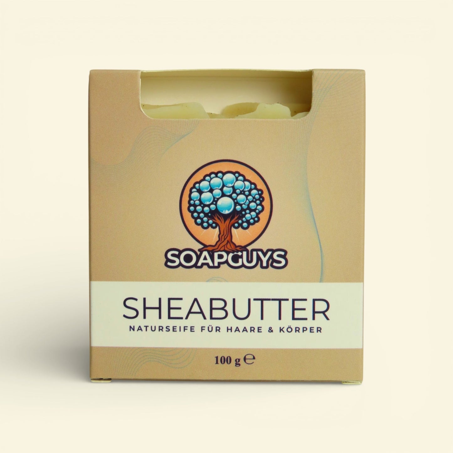 Pflegende Sheabutter Naturseife mit Olivenöl, Kokosöl und Sonnenblumenöl